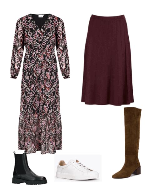 welke schoenen onder midi jurk